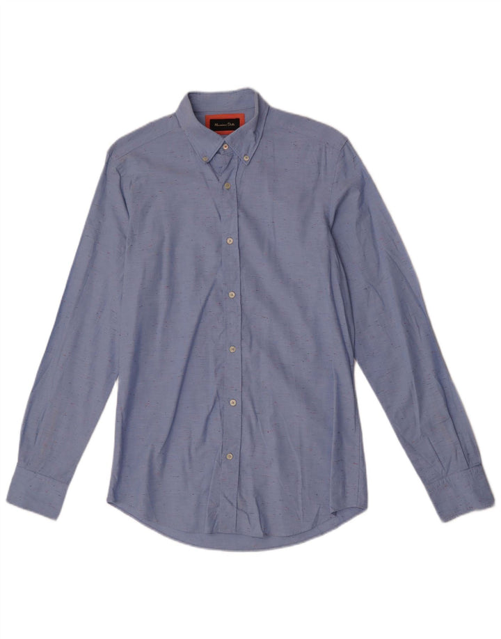 Massimo Dutti Herreskjorte Lille Blå Flecked