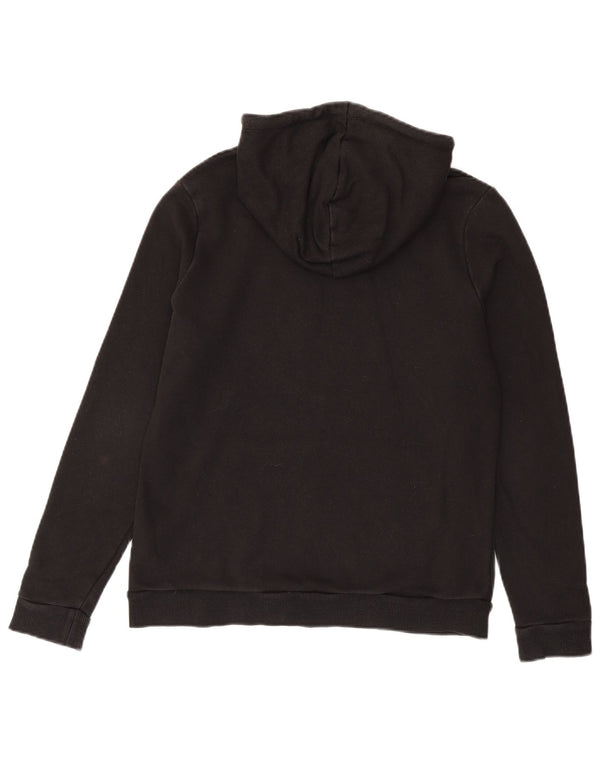 Puma Graphic Hoodie Jumper UK 16 Large Black Bomuld