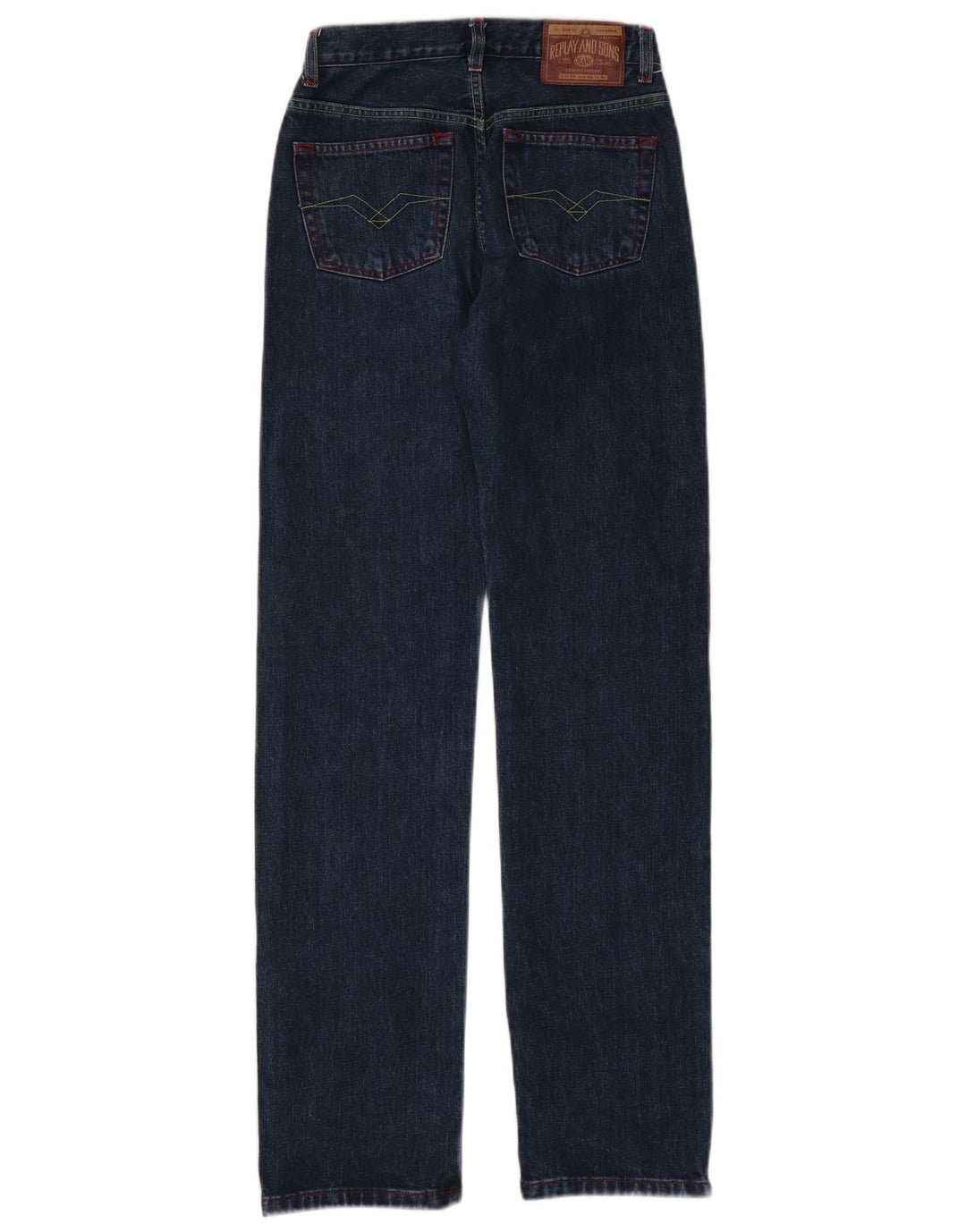 Replay Dame Straight Jeans W25 L32 Blå Bomuld