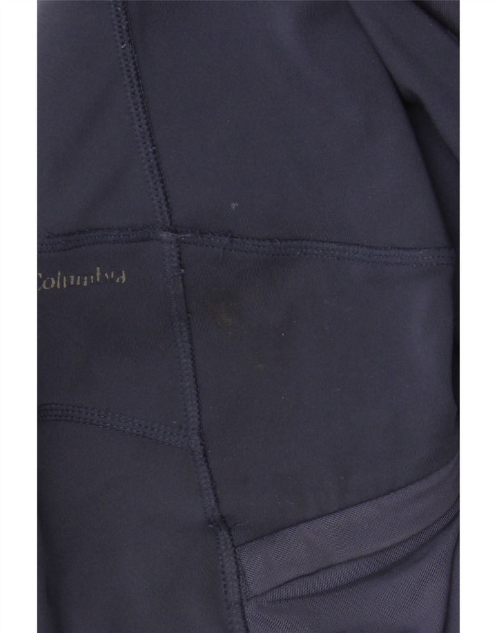 Columbia Womens Omni-Shade Leggings Medium Navy Blue Polyester