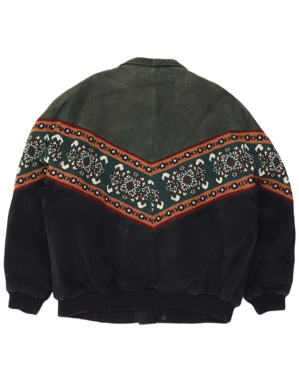Cable Car Clothiers Herre Shearling Jacket UK 44 2XL Multicolored Fair Isle