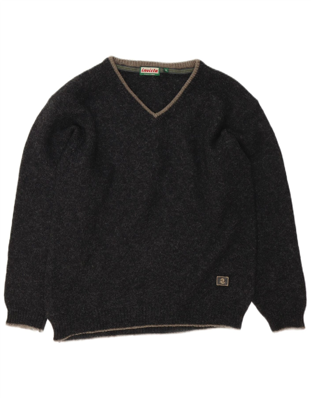 Invicta Dame V-hals sweater UK 18 XL Sort