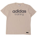 Adidas Herre Climalite grafisk T-shirt top mellem hvid bomuld