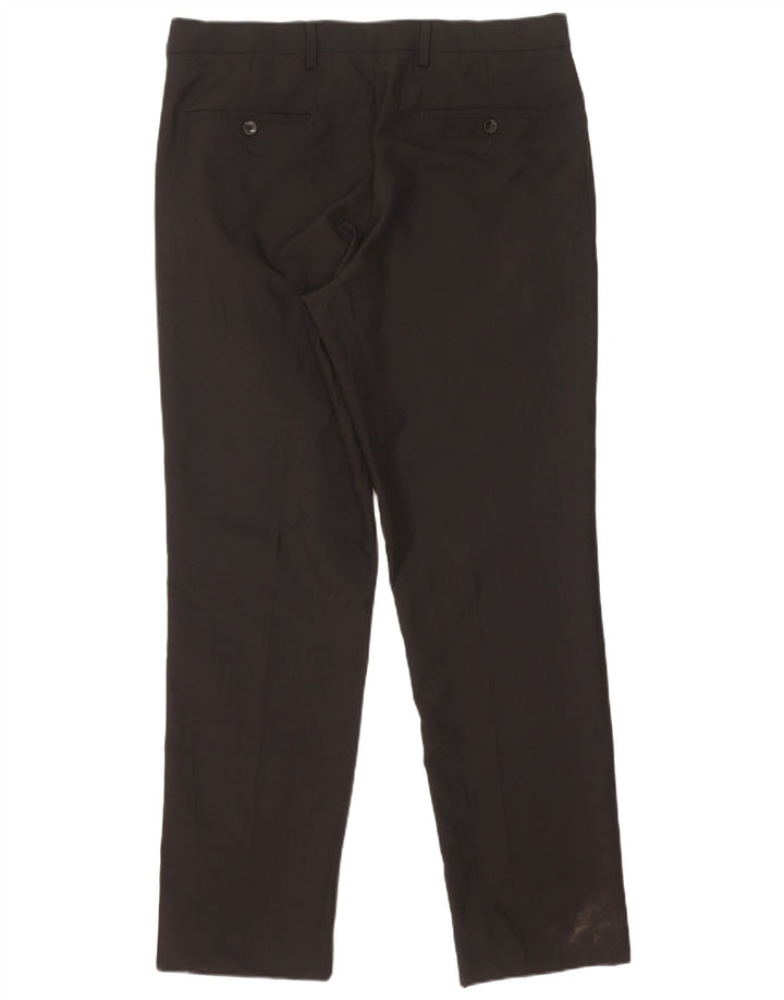 Marks & Spencer Herre Lige Regular Fit Chinobukser W34 L31 Sort