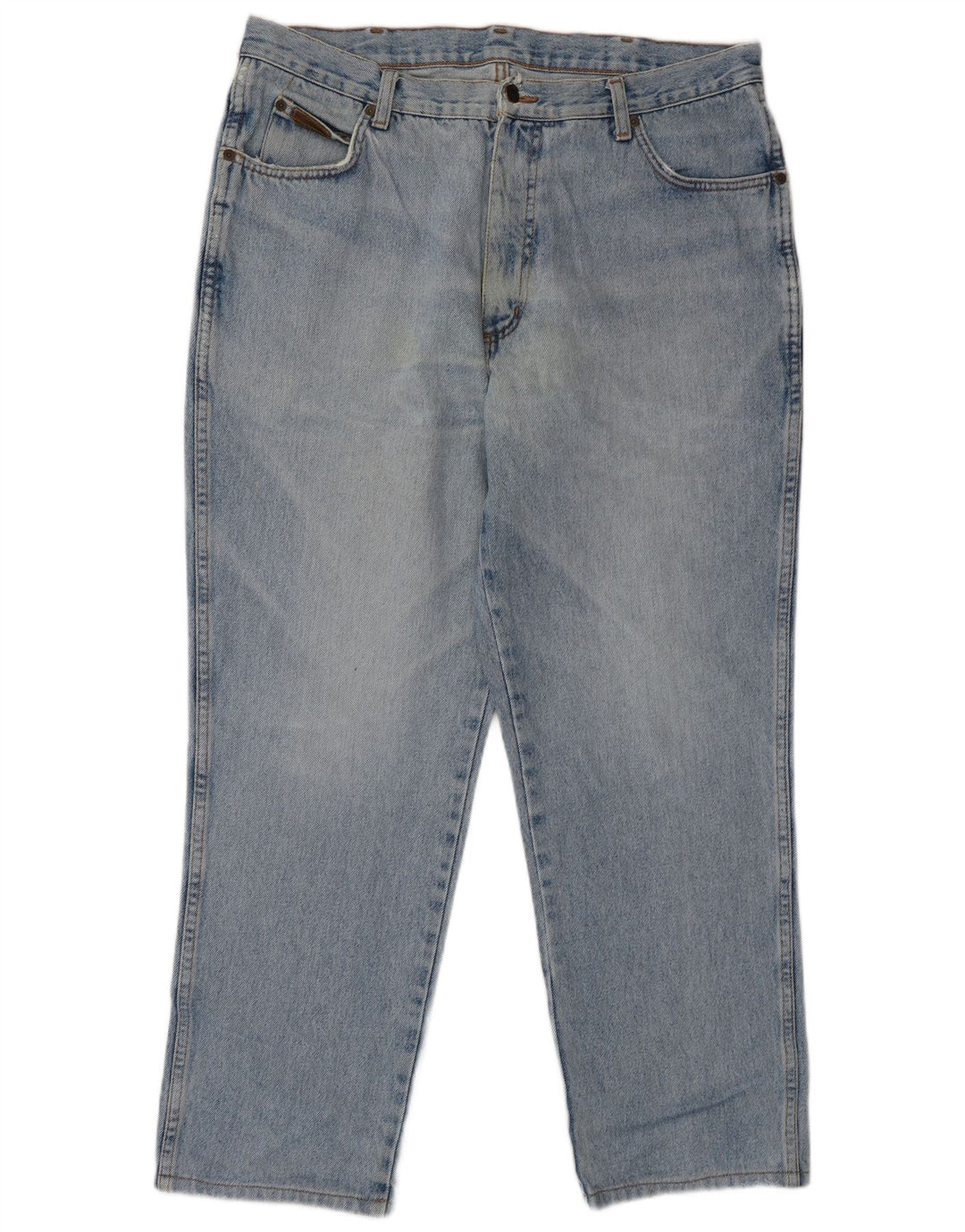 Wrangler Mens IDAHO Straight Jeans W38 L30 Blue Cotton