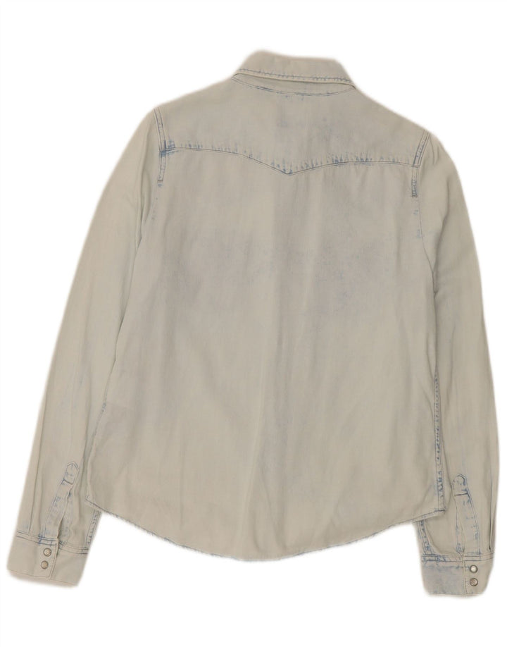 Levi's Dame denimskjorte i klassisk pasform UK 14 Medium Blue Cotton