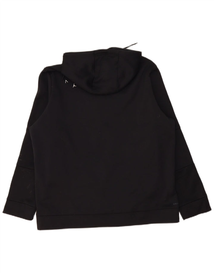 Jordan Herre Grafisk Standard Fit Hættetrøje Jumper 2XL Sort Polyester