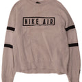 Nike Dame Oversized Sweatshirt Jumper UK 10 Small Grå Flecked Bomuld