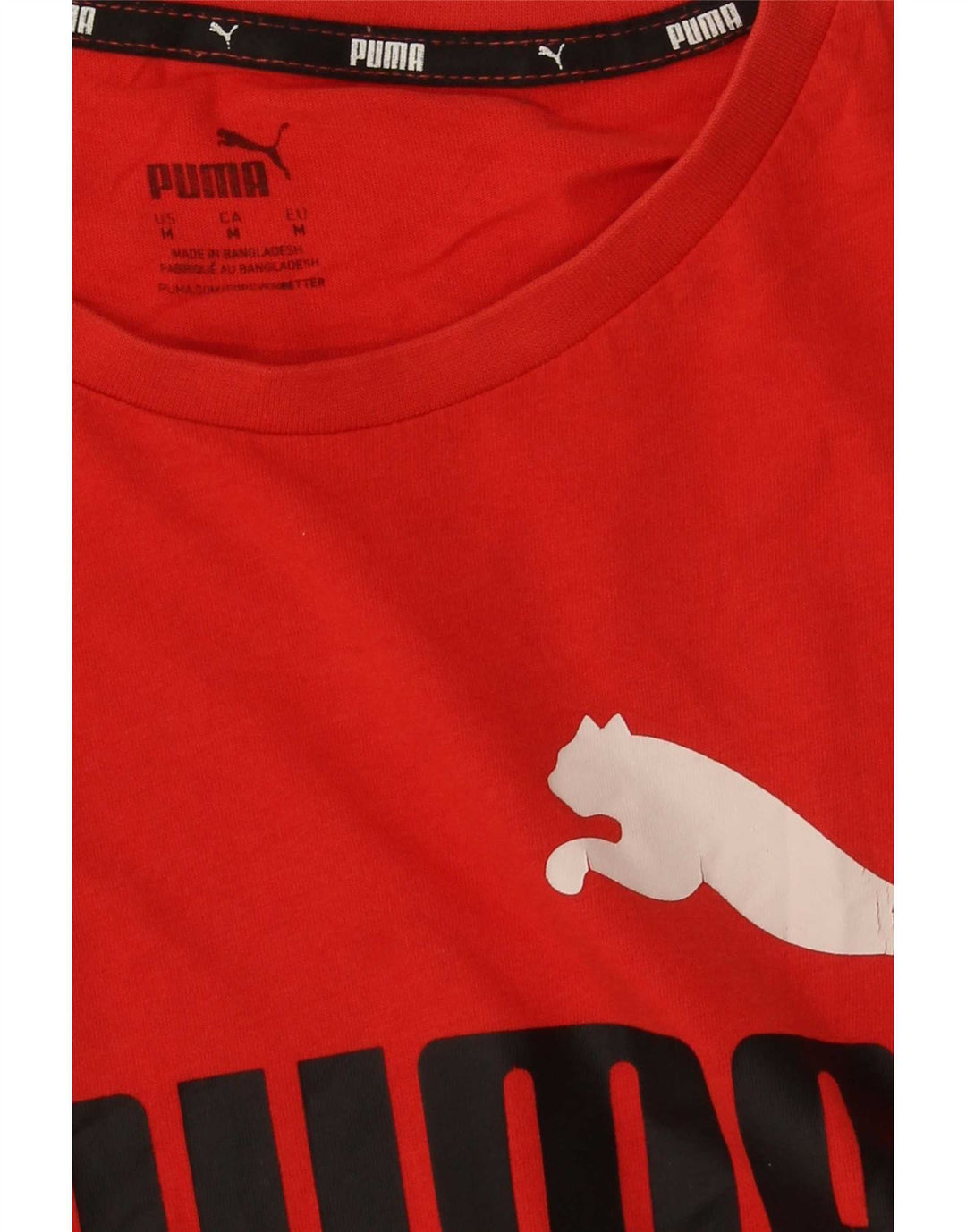 Puma Herre Grafisk T-Shirt Top Medium Rød