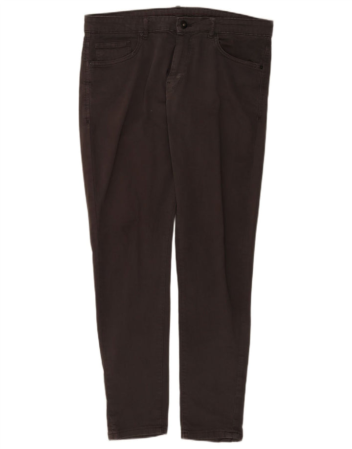 Zara Herre Slim Jeans EU 42 Large W32 L30 Brun Bomuld