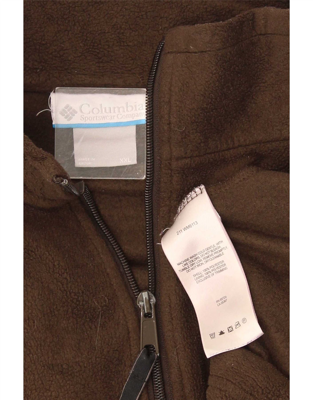 Columbia Herre Fleecejakke UK 44 2XL Brun Polyester