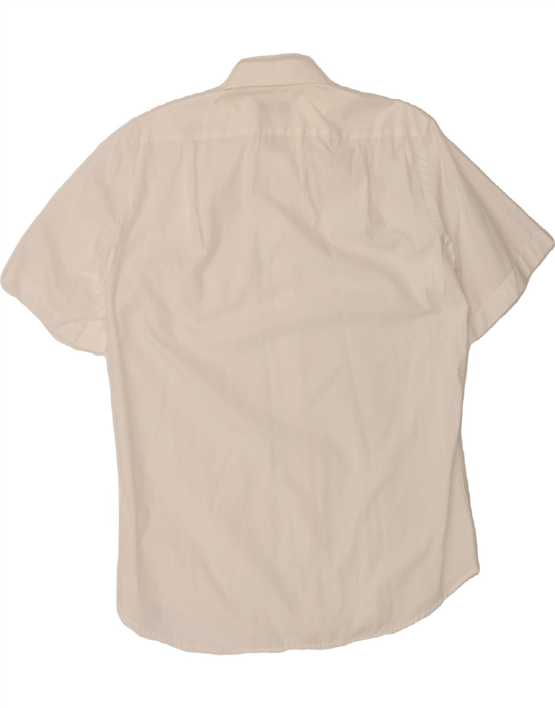 HUGO BOSS Mens Short Sleeve Shirt Size 40 15 1/2 Medium White Vintage Hugo Boss and Second-Hand Hugo Boss from Messina Hembry 
