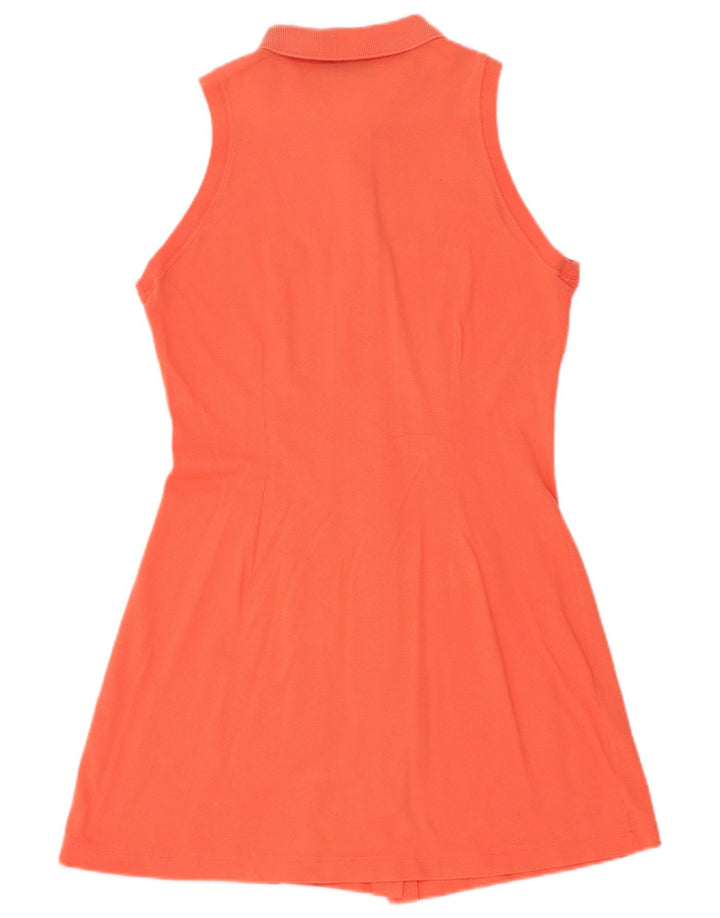 Sergio Tacchini Dame ærmeløs skjortekjole IT 46 Large Orange