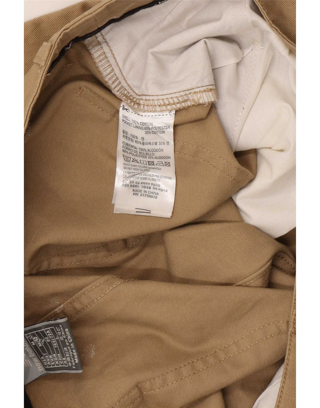 New Balance Dame Capri Bukser Medium W32 L18 Beige Bomuld