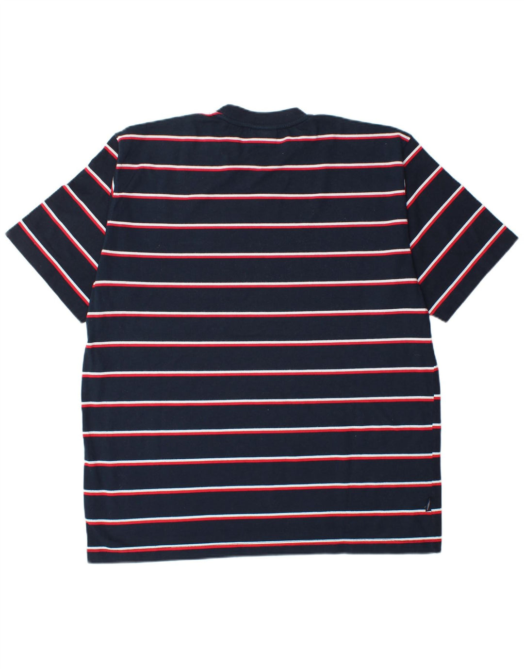 Umbro Herre T-Shirt Top XL Marineblå Stribet Polyester