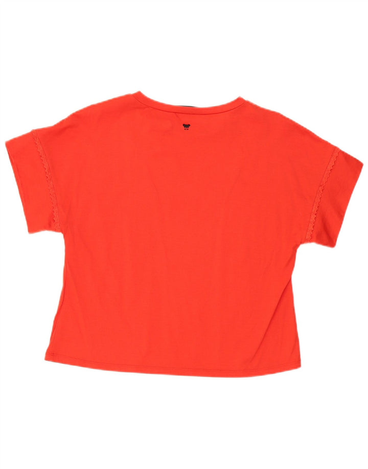 Max Mara Dame T-Shirt Top UK 14 Medium Rød