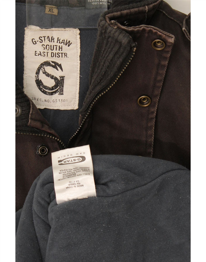 G-Star Herre Parka Jacket UK 42 XL Grå Bomuld