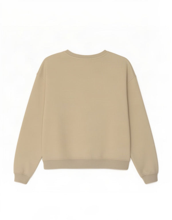 Calvin Klein Jeans Piger Grafisk Sweatshirt Jumper 15-16 år Beige Bomuld