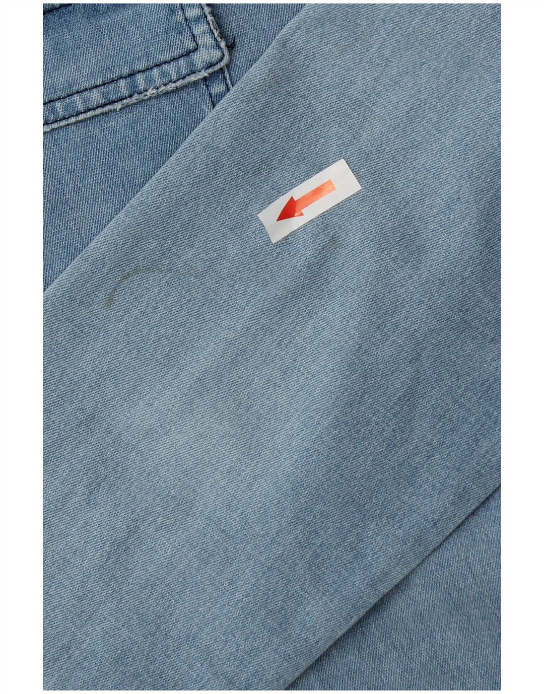 Max Mara Dame Denim Shirt UK 12 Medium Blue Bomuld
