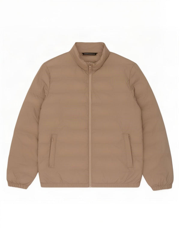 Zara Polstret Herrejakke UK 42 XL Beige Polyester