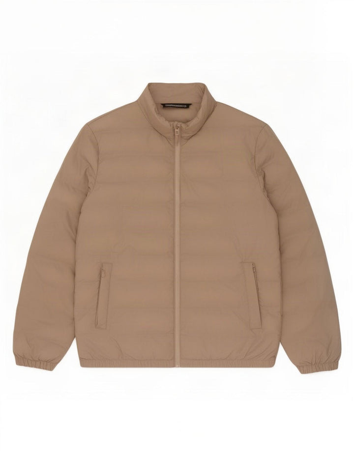 Zara Polstret Herrejakke UK 42 XL Beige Polyester