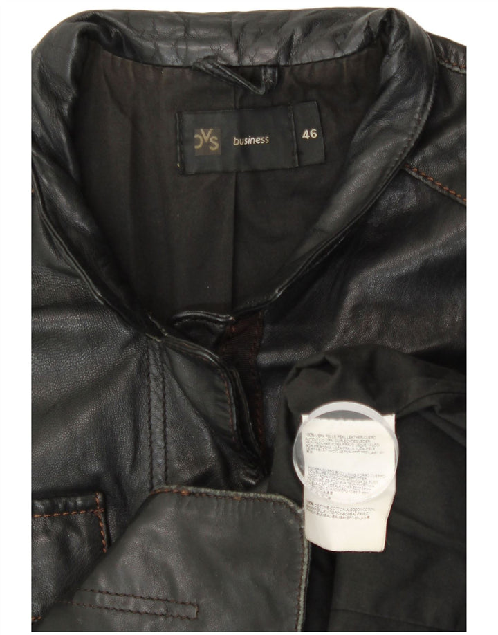 OVS Dame Læderjakke IT 46 Stor Sort Læder
