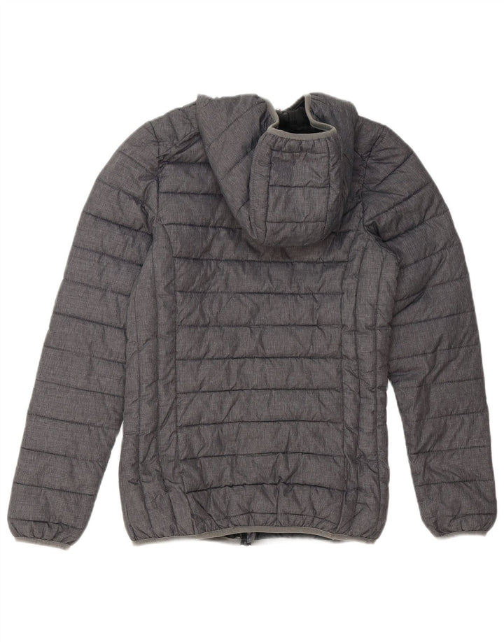 Ellesse Dame Hætte Polstret Jakke UK 6 XS Grå Polyester