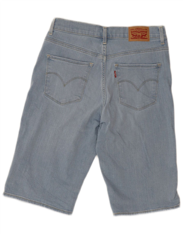 LEVI'S Klassiske Bermuda-denimshorts til kvinder W26 Små blå bomuld