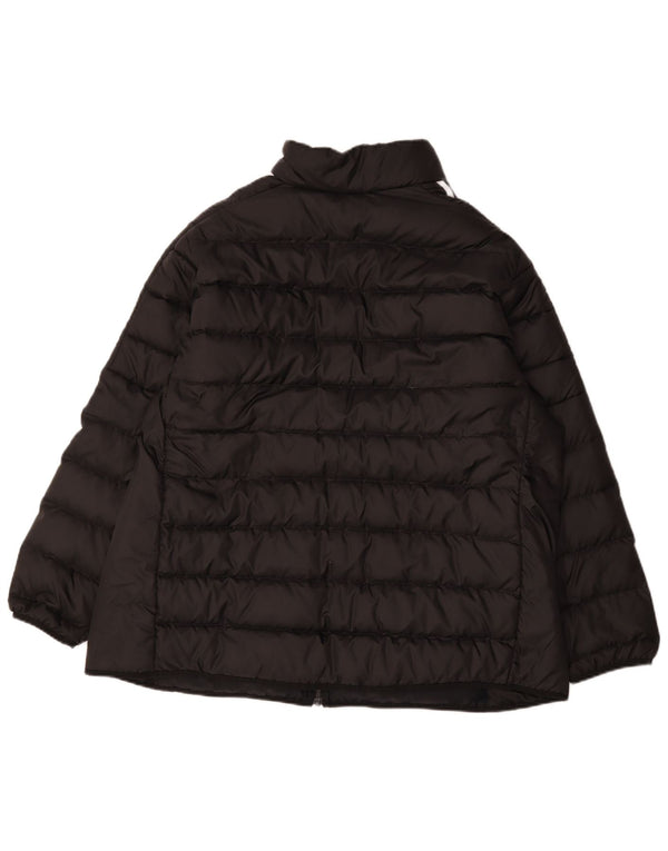 Adidas Dame Polstret Jakke UK 24/26 2XL Sort Polyester