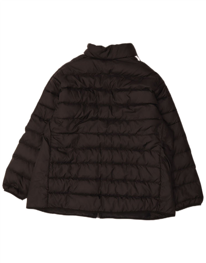 Adidas Dame Polstret Jakke UK 24/26 2XL Sort Polyester