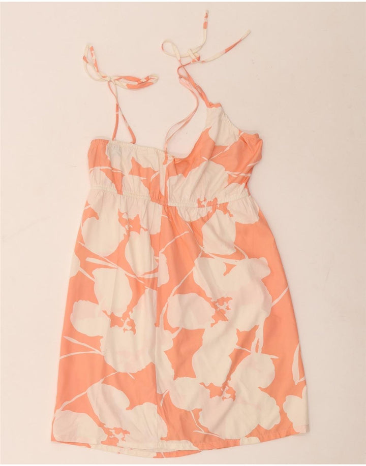 Roxy Womens Sundress UK 12 Medium Pink Floral Polyester