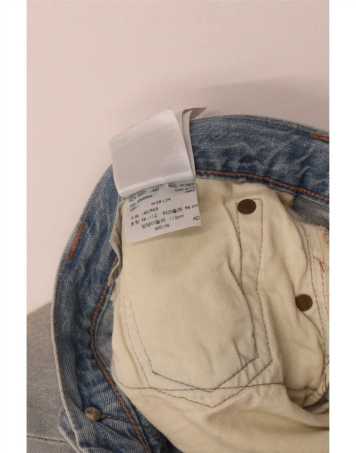 Levi's Herre 501 lige jeans W38 L34 blå viskose