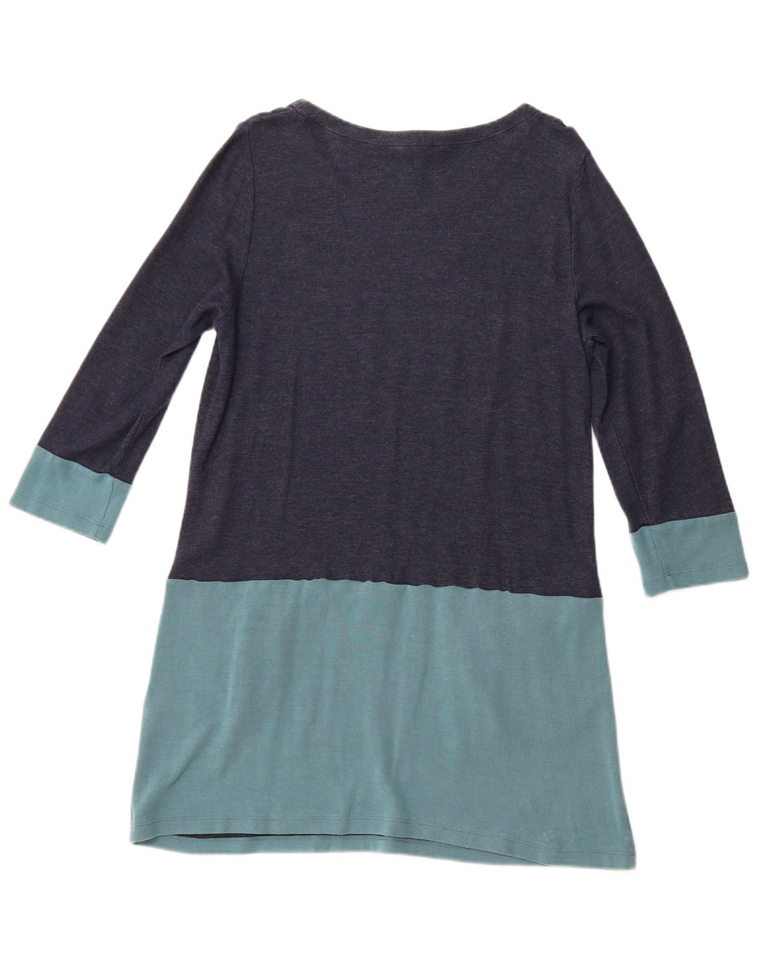 WHITE STUFF Dame A-Line Kjole UK 16 Large Navy Blue Colourblock