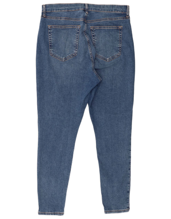 Topshop Dame Jamie Skinny Jeans UK 16 Large W30 L26 Blue Cotton