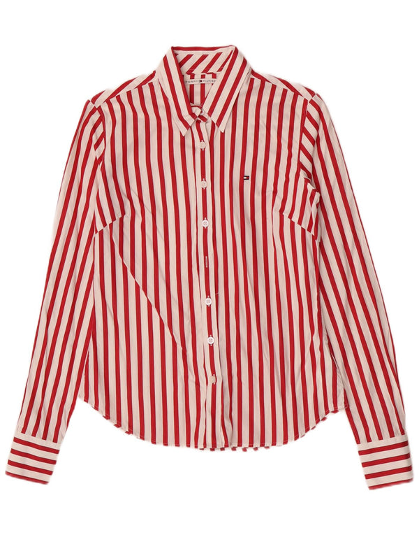 Tommy Hilfiger Dameskjorte US 6 Medium rødstribet bomuld