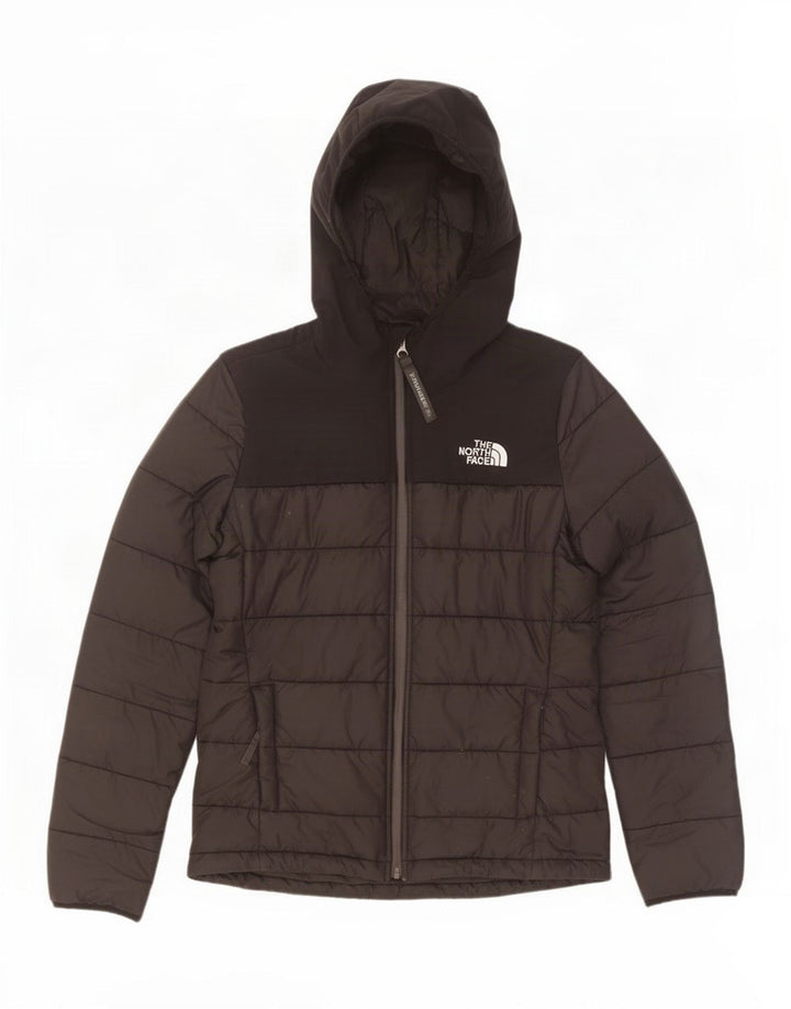 The North Face Polstret hættejakke til kvinder UK 10 Lille sort polyester