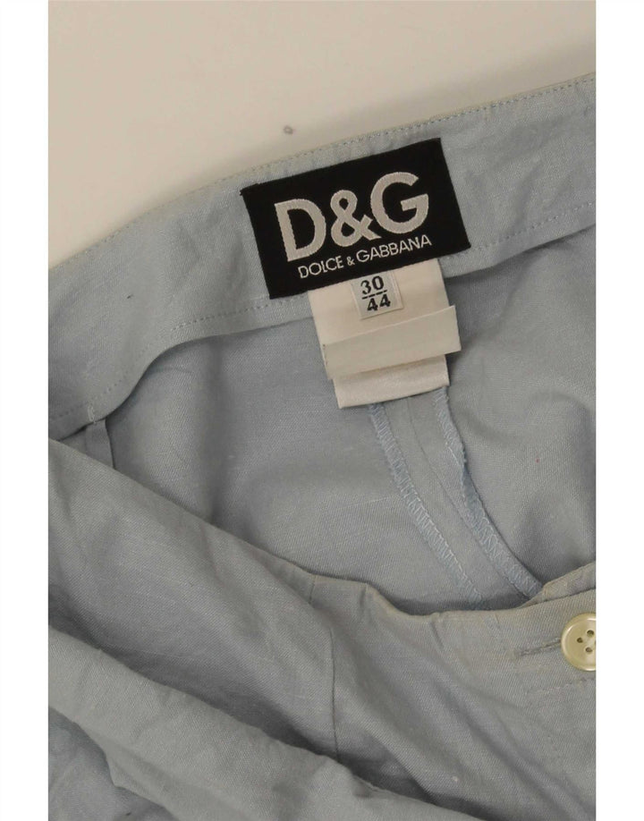 Dolce & Gabbana Dame Bootcut Bukser IT 44 Medium W30 L31 Blå