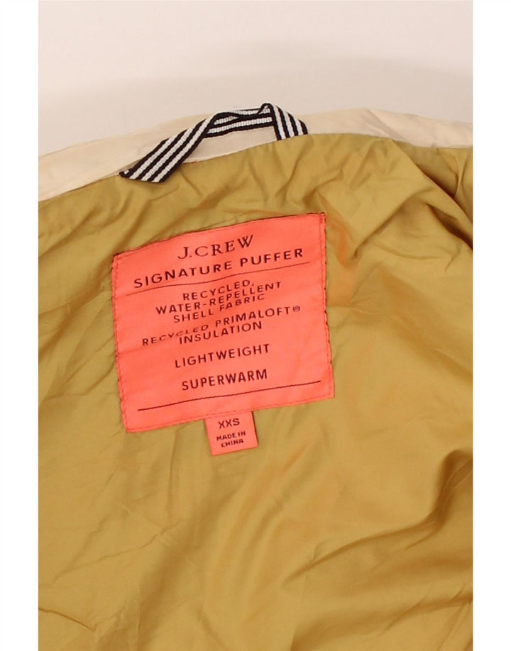 J. CREW Womens Quilted Gilet UK 2 2XS Beige Polyester Vintage J. Crew and Second-Hand J. Crew from Messina Hembry 