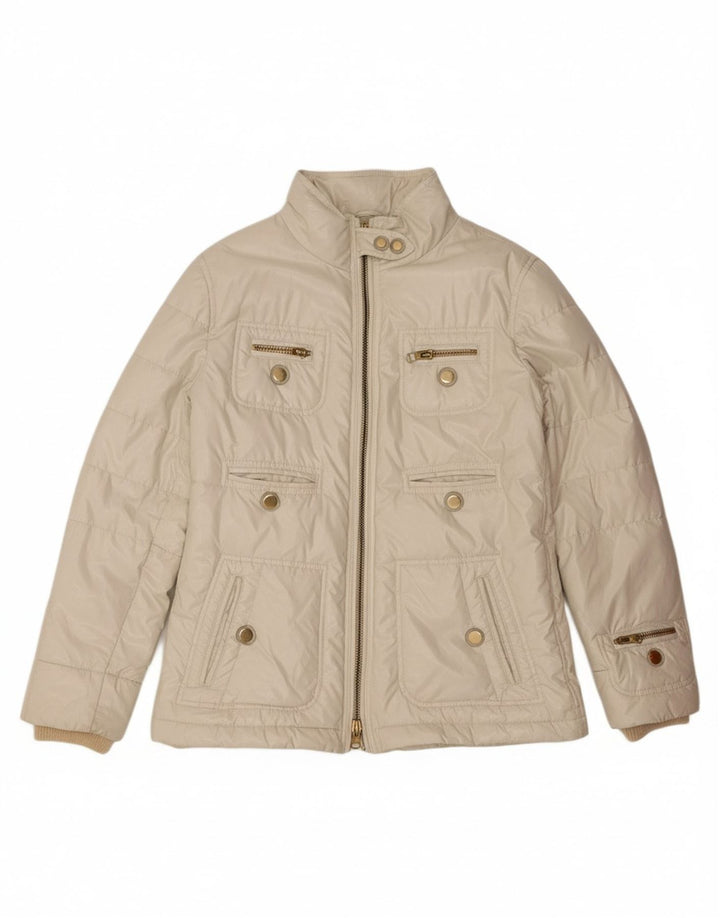 FAY Womens Padded Jacket UK 16 Large Off White