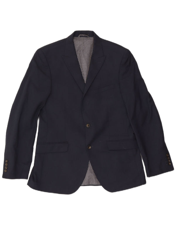 Marks & Spencer Herre 2 Button Blazer Jacket UK 40 Medium Navy Blue