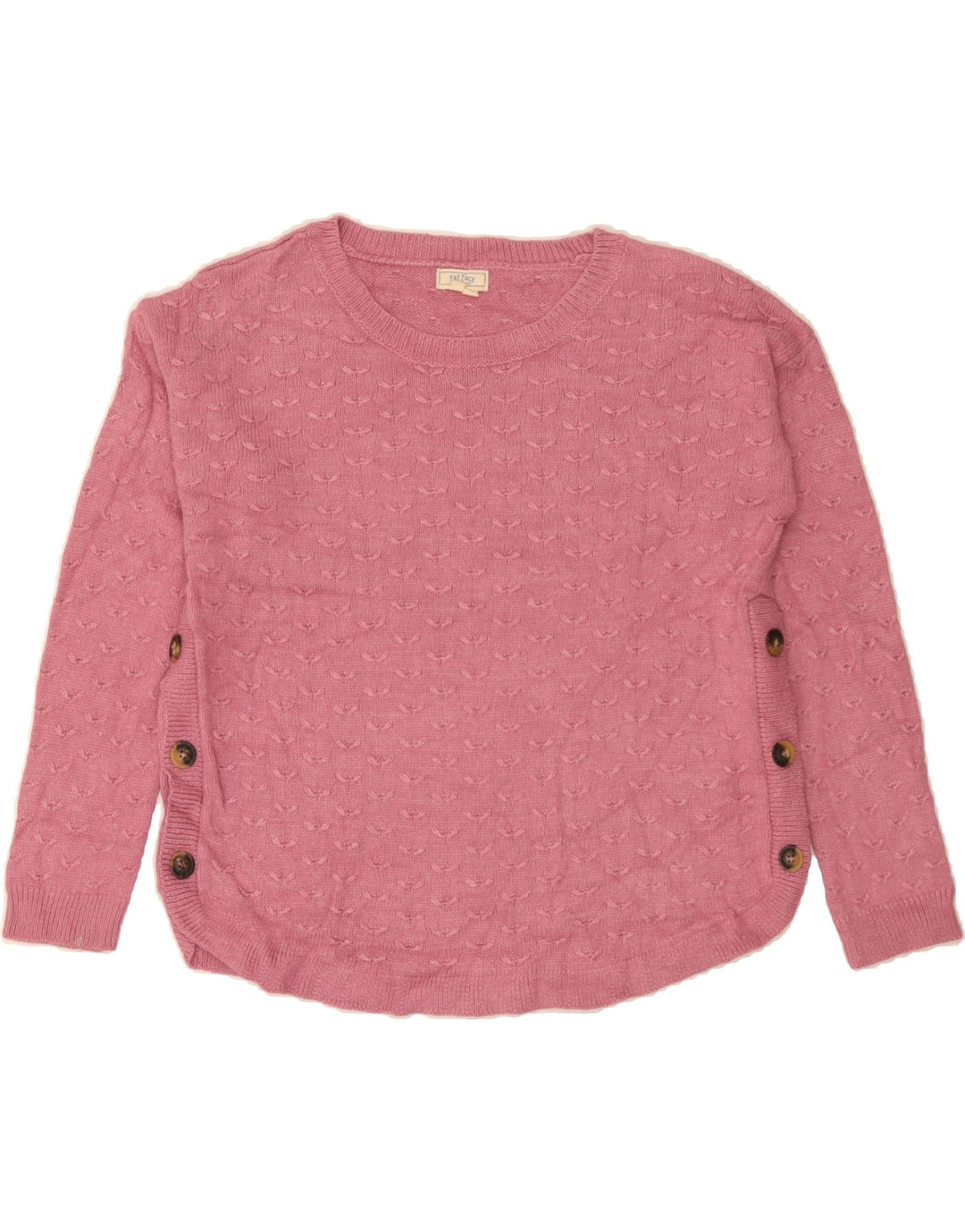FAT FACE Womens Boat Neck Jumper Sweater UK 12 Medium Pink Viscose Vintage Fat Face and Second-Hand Fat Face from Messina Hembry 