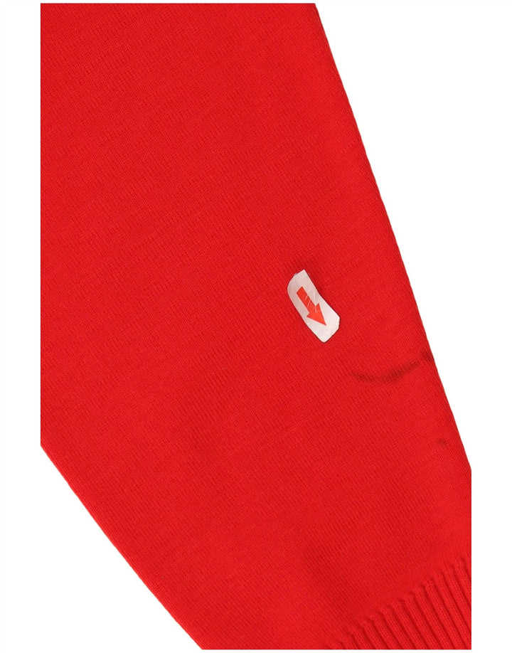 PAUL & SHARK Herre Yachting Crew Neck Jumper Sweater Medium Red Virgin Wool