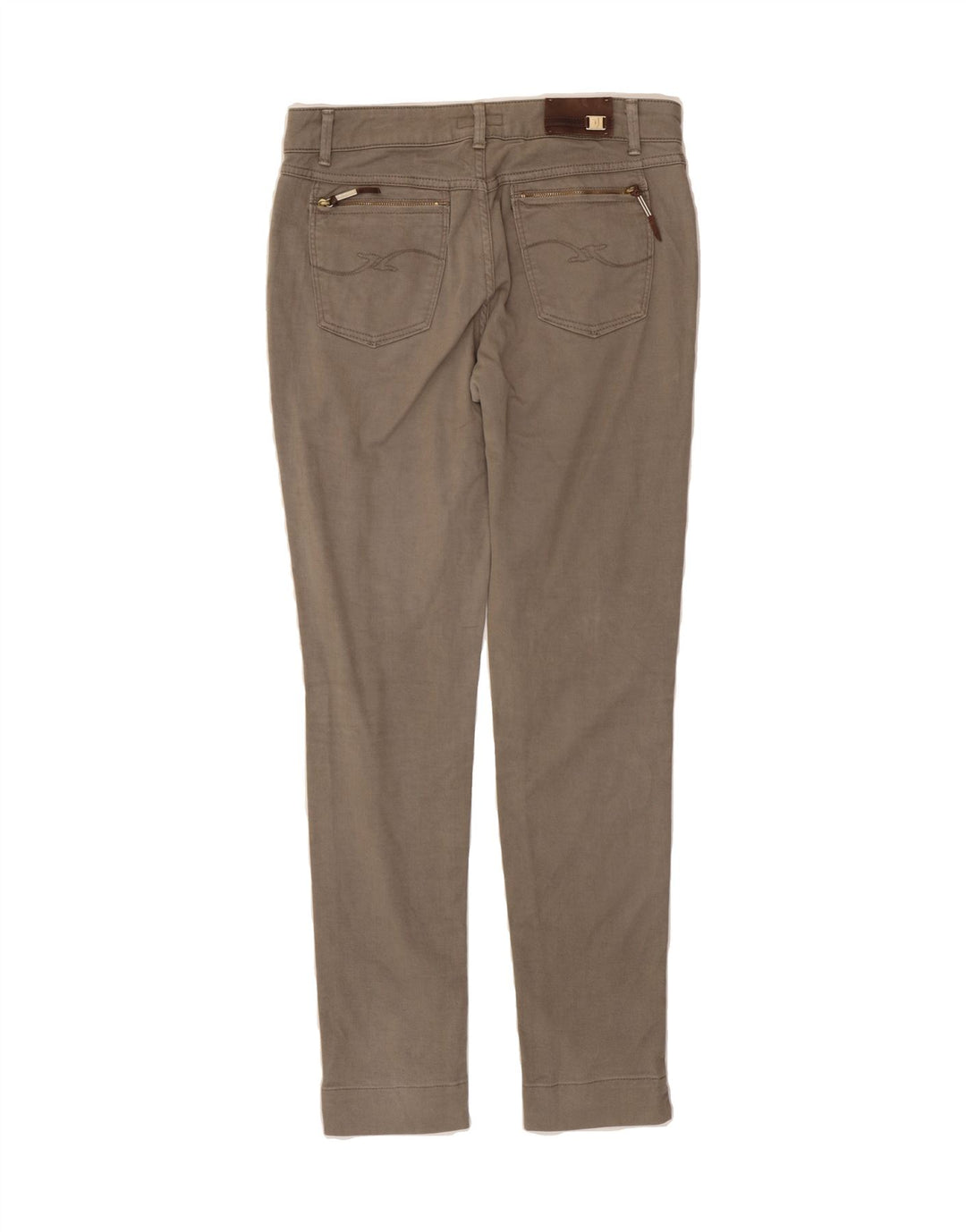 TRUSSARDI Womens Slim Jeans W27 L30 Grey Cotton Vintage Trussardi and Second-Hand Trussardi from Messina Hembry 