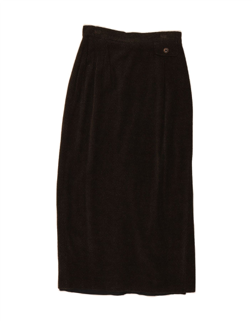 JOHN BENTLEY Womens Maxi Skirt UK 10 Small W28  Brown Herringbone Vintage John Bentley and Second-Hand John Bentley from Messina Hembry 