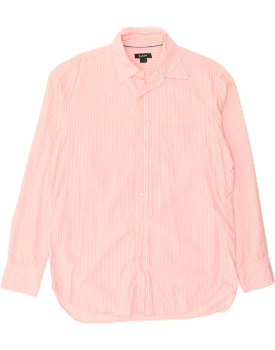 J. CREW Mens Shirt Small Pink Striped Cotton Vintage J. Crew and Second-Hand J. Crew from Messina Hembry 