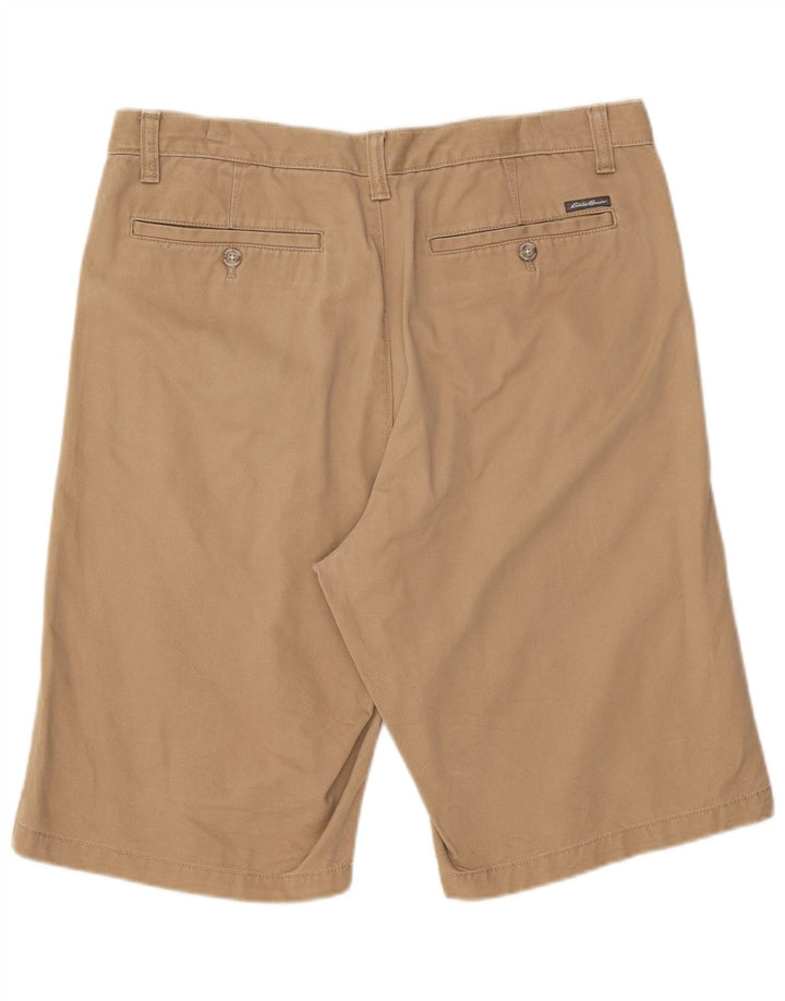 EDDIE BAUER Chino Shorts til mænd W34 Stor Beige Bomuld