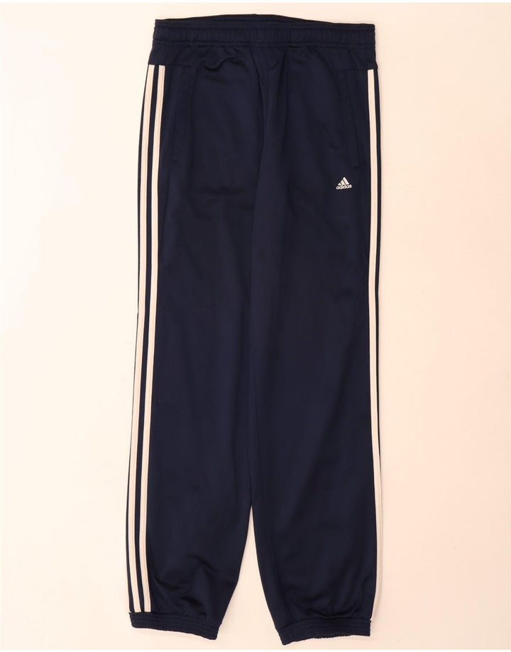 Adidas Drenge Træningsdragt Bukser Joggers 13-14 År Marineblå Polyester