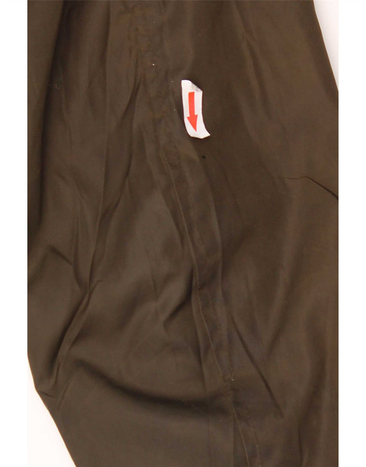 Zara Herre Bomber Jacket UK 40 Large Khaki Colourblock Polyester