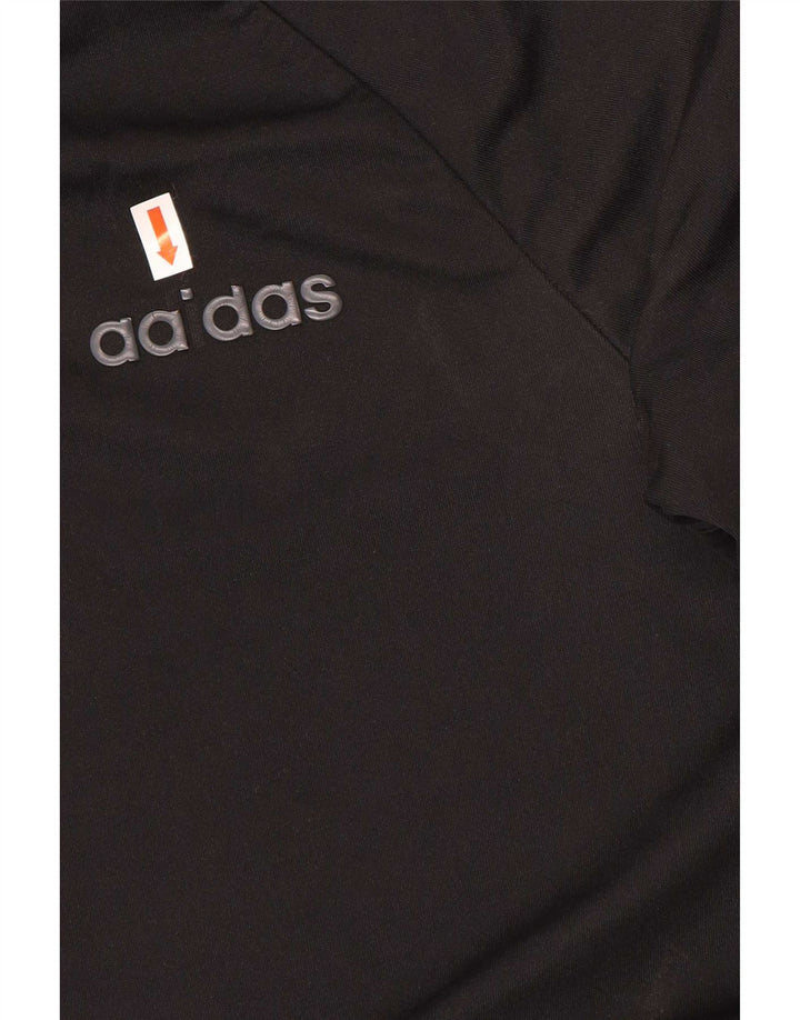 Adidas T-shirt top lille sort polyester til mænd
