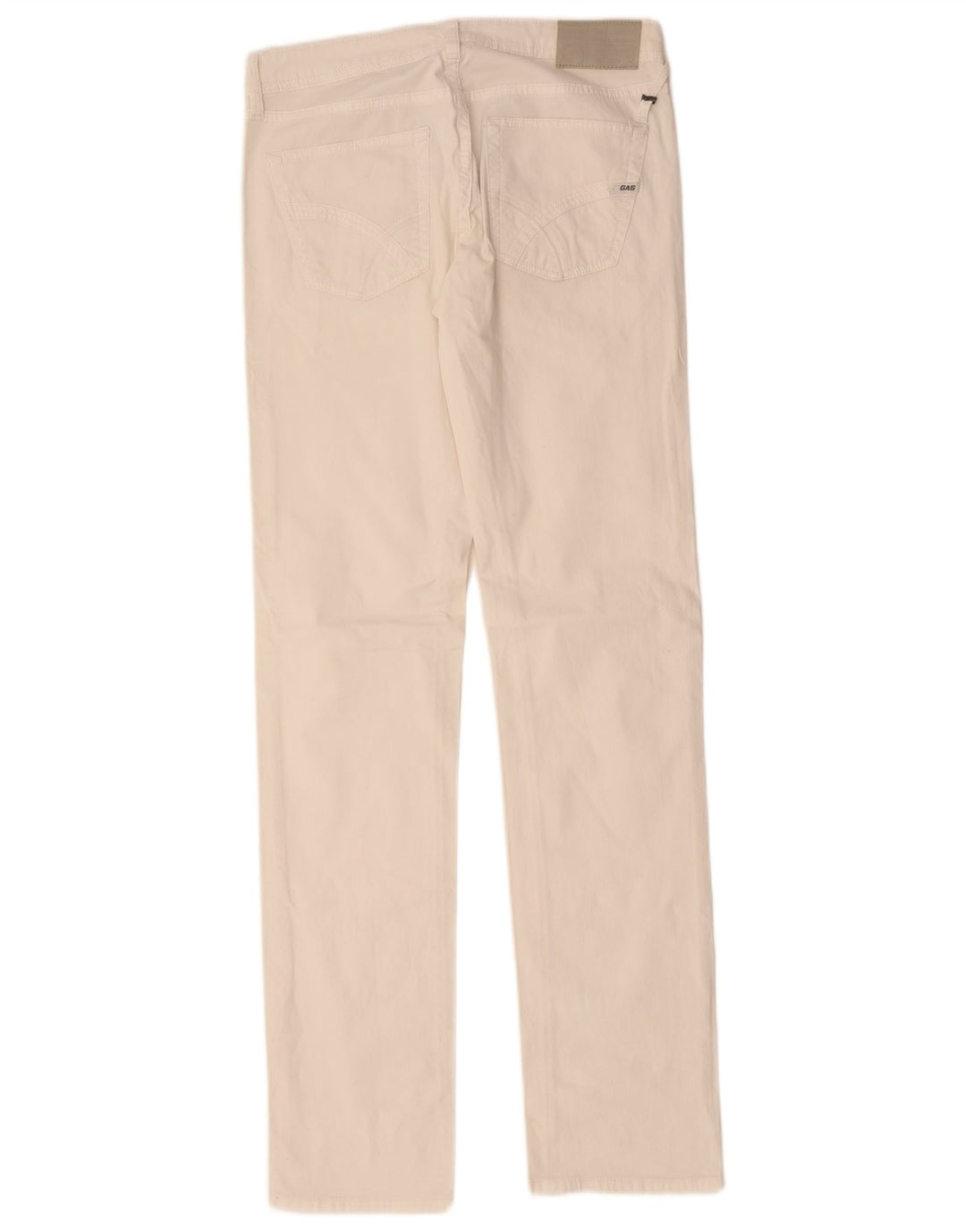 Gas Dame Albert Slim Jeans W29 L34 Hvid Bomuld